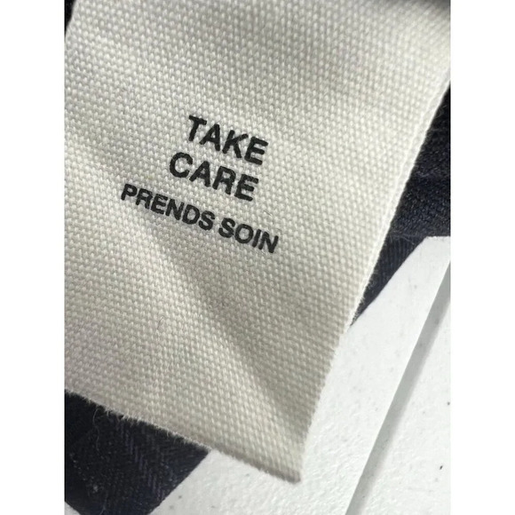 Avec Les Filles XS Striped Shacket Dark Gray Purple Button Up Shirt Jacket - Picture 3 of 10